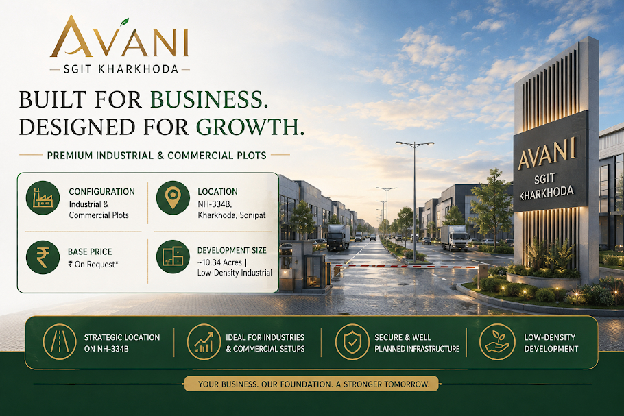 Avani SGIT Kharkhoda Sonipat - Industrial Plots